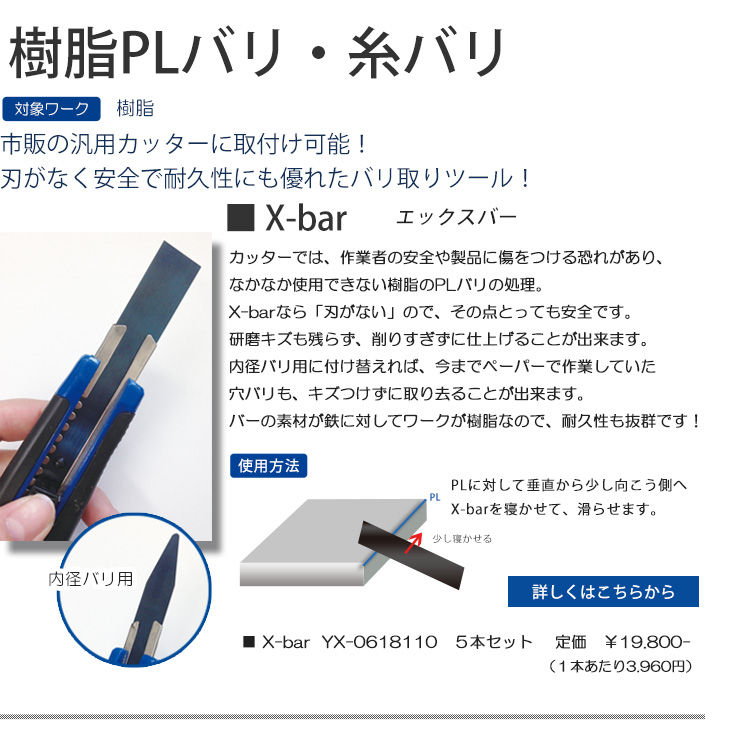 樹脂　PL　バリ　Xbar　